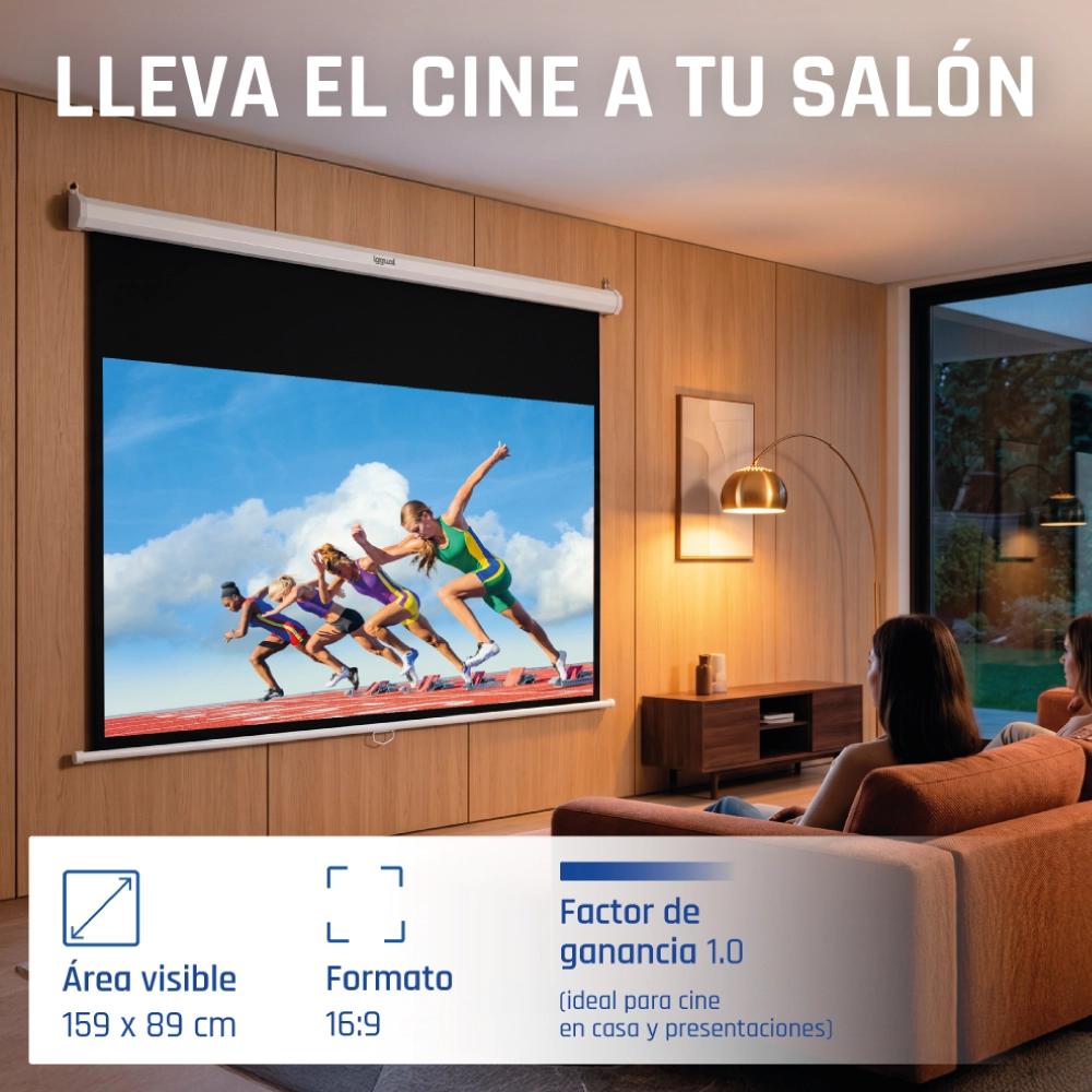Igual Pantalla manual 16:9 72" 159x89 cm Igual Pantalla manual 16:9 72" 159x89 cm
