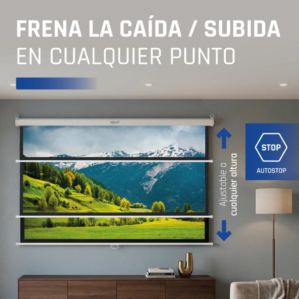Igual Pantalla manual 16:9 72" 159x89 cm Igual Pantalla manual 16:9 72" 159x89 cm