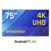 iggual 75" High Brightness 4K Signage Display