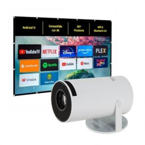 iggual Mini Projector Pack + 100" Foldable Screen