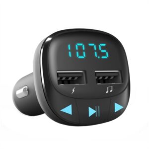 Sistema de Energia Car Transmissor FM Preto (microSD)