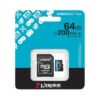 Kingston microSD Canvas Go! Plus 4 64GB 200 MB/s