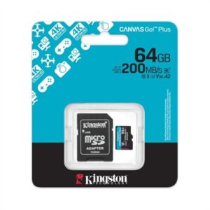 Kingston microSD Canvas Go! Plus 4 64GB 200 MB/s