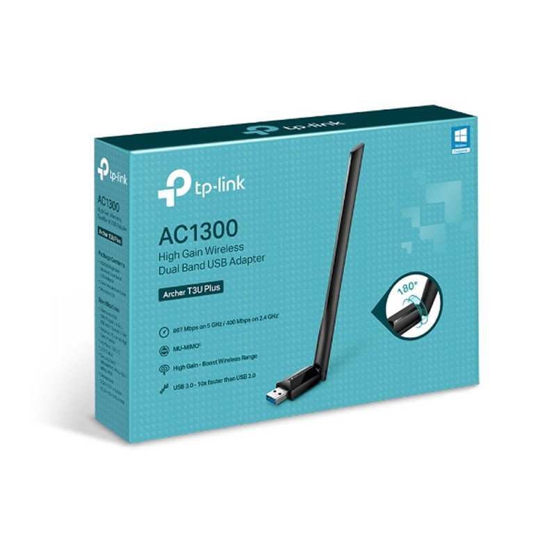 TP-Link Archer T3U Plus USB WiFi AC1300 Adapter TP-Link Archer T3U Plus USB WiFi AC1300 Adapter