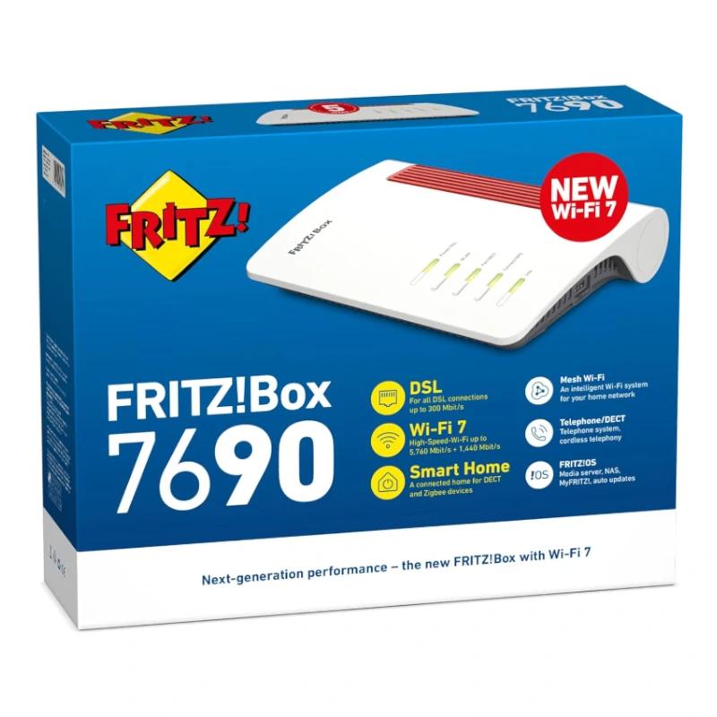 Fritz!Box 7690 Router WiFi7 4x4 Mesh 1x2.5Gb WAN Fritz!Box 7690 Router WiFi7 4x4 Mesh 1x2.5Gb WAN