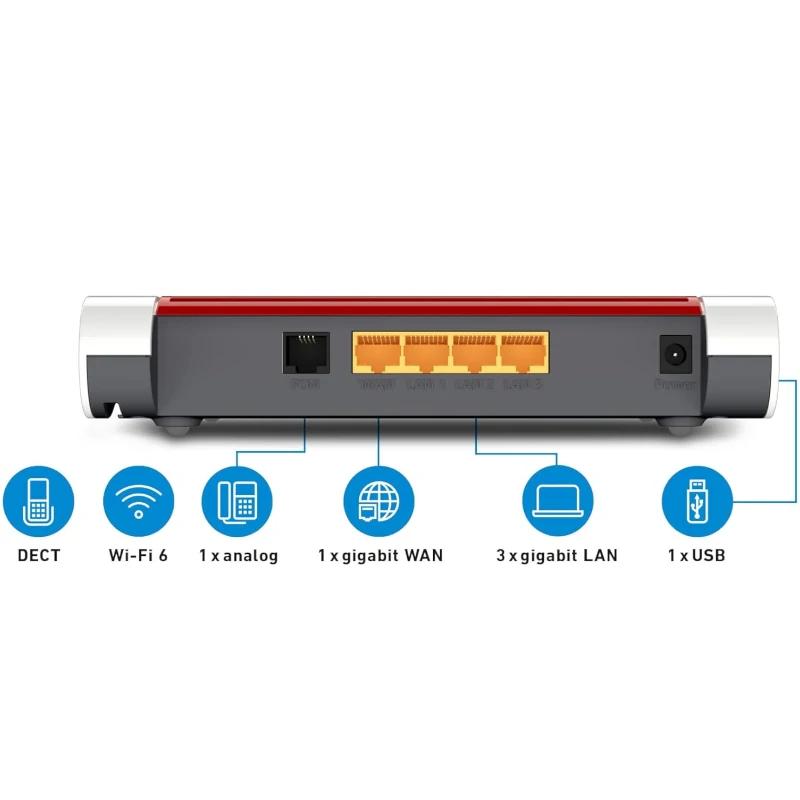 Fritz!Box 4050 Router WiFi6 Mesh 1xGb WAN 3xGb LAN Fritz!Box 4050 Router WiFi6 Mesh 1xGb WAN 3xGb LAN