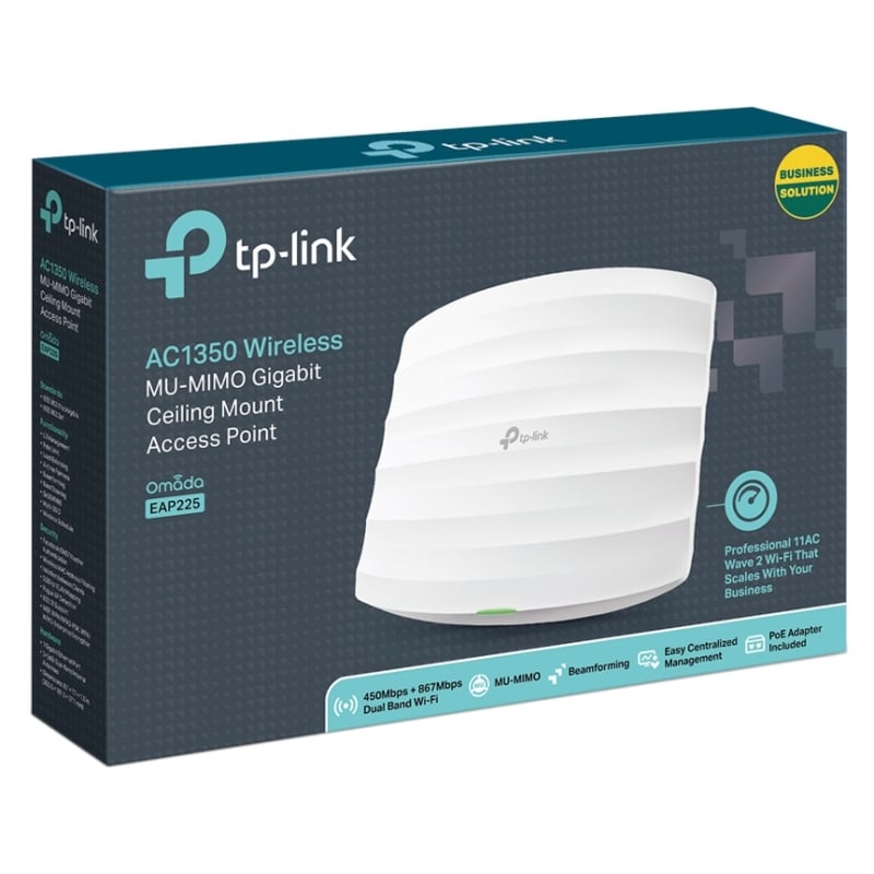 TP-LINK EAP225 Access Point AC1350 Dual Band PoE TP-LINK EAP225 Access Point AC1350 Dual Band PoE