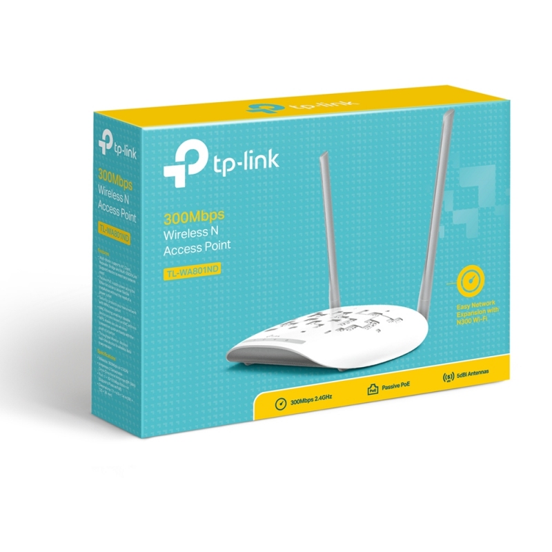 TP-LINK TL-WA801N 2.4GHz N300 Wi-Fi Access Point TP-LINK TL-WA801N 2.4GHz N300 Wi-Fi Access Point