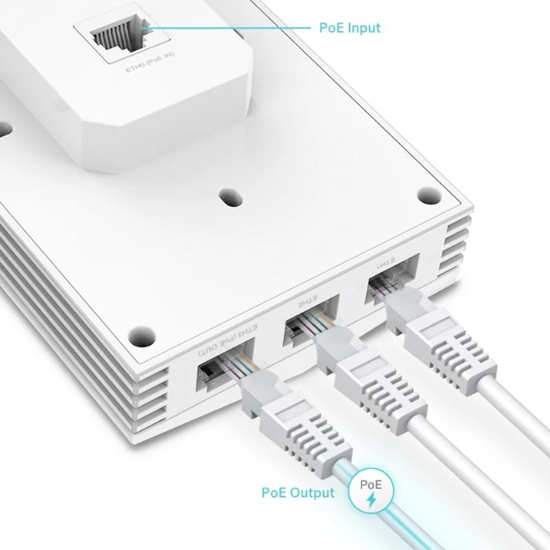 TP-Link EAP655-Wall AP WiFi6 AX3000 Dual 4xGbE TP-Link EAP655-Wall AP WiFi6 AX3000 Dual 4xGbE