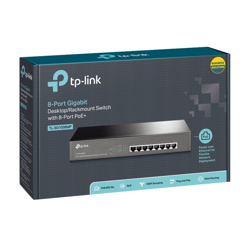 TP-LINK Switch TL-SG1008MP 8XGB POE+ TP-LINK Switch TL-SG1008MP 8XGB POE+