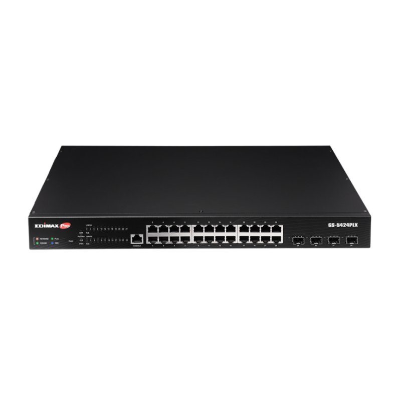 Edimax GS-5424PLX 24XGB 4X10GBE SFP+ UPLINK Edimax GS-5424PLX 24XGB 4X10GBE SFP+ UPLINK