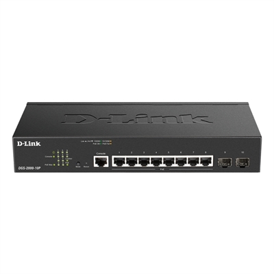 D-Link Switch DGS-2000-10p L2 8xgb POE 2XSFP