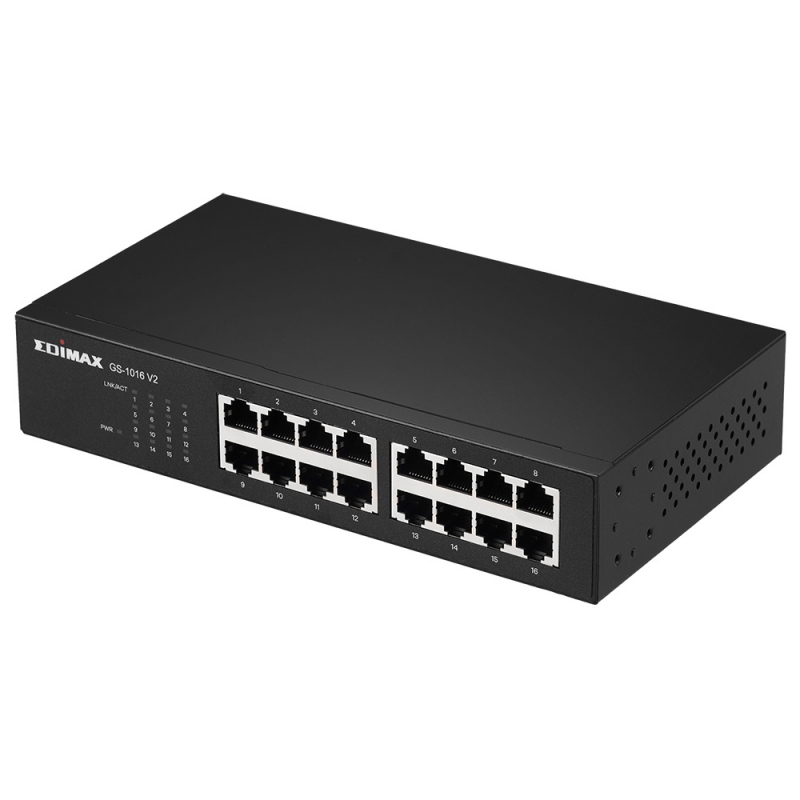 Edimax GS-1016 V2 16 portas GBE Switch Desk/Rack Edimax GS-1016 V2 16 portas GBE Switch Desk/Rack