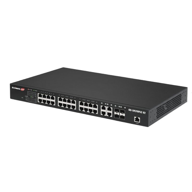 Edimax PRO Switch GS-5424PLC V2 24xgb POE+ 4XSFP Edimax PRO Switch GS-5424PLC V2 24xgb POE+ 4XSFP