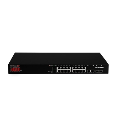 Edimax PRO Switch GS-5216PLCC 18xgb Poe+ 2xsfp Surv