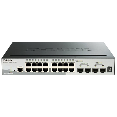 D-Link Switch DGS-1510-20/E L2 16XGB 2XSFP+ 2X10GB