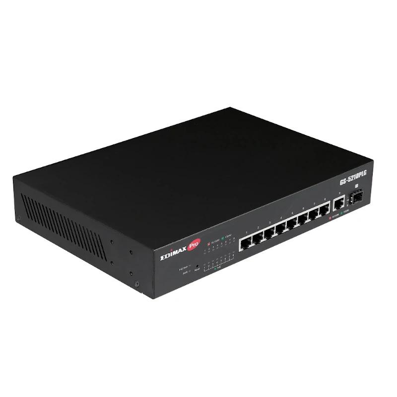 Edimax Interruptor gs-5210plg 10xgbe lr poe+ (1xsfp) Edimax Interruptor gs-5210plg 10xgbe lr poe+ (1xsfp)