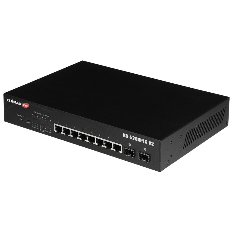 Edimax PRO Switch GS-5208PLG V2 10xgb Poe+ (2xsfp) Edimax PRO Switch GS-5208PLG V2 10xgb Poe+ (2xsfp)