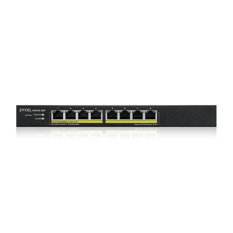 ZyXEL Gs1915-8ep smart switch 8xgbe poe 60w nebulosa ZyXEL Gs1915-8ep smart switch 8xgbe poe 60w nebulosa