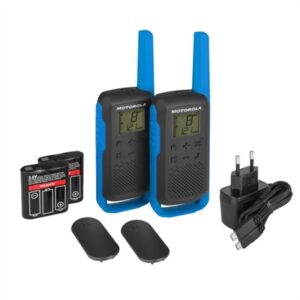 MOTOROLA T62 Walkie Talkie 8Km 16CH Blue Duo