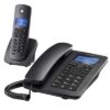 MOTOROLA C4201 Corded + DECT Phone Black