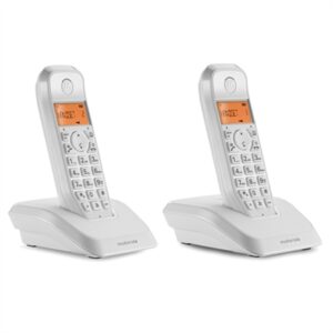 MOTOROLA S1202 DECT Duo Phone White