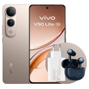 VIVO V50 Lite 5G 6.77" 8GB 256GB Gold Bundle
