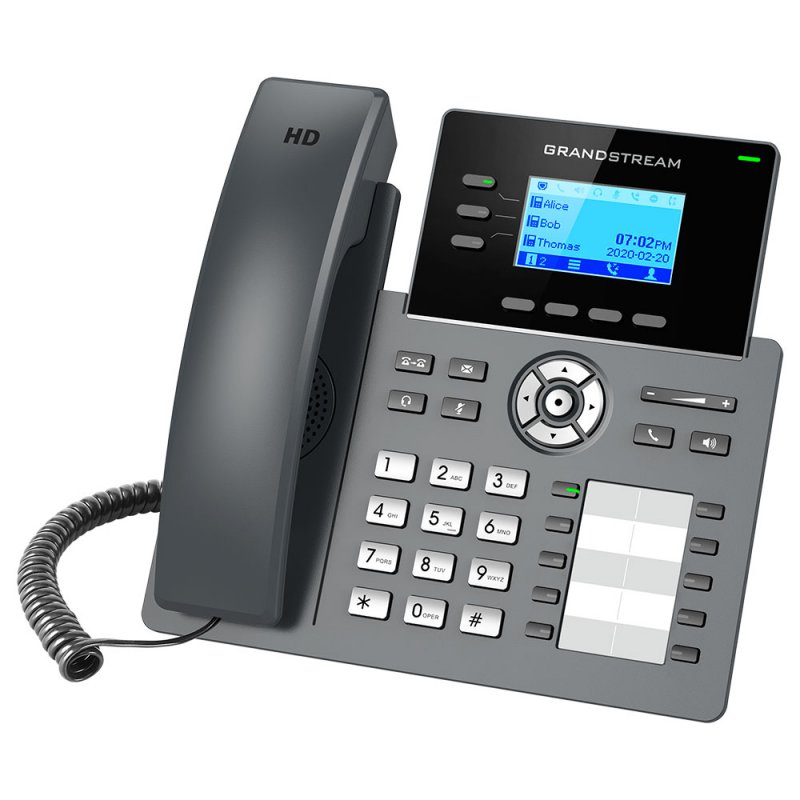 Telefone IP GrandStream GRP2604P PoE 3 linhas AudioHD Telefone IP GrandStream GRP2604P PoE 3 linhas AudioHD