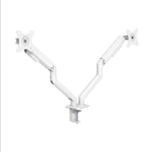 Tooq DB4132TNR-W Desk Mount for 2 Monitors/TVs 17-32" B