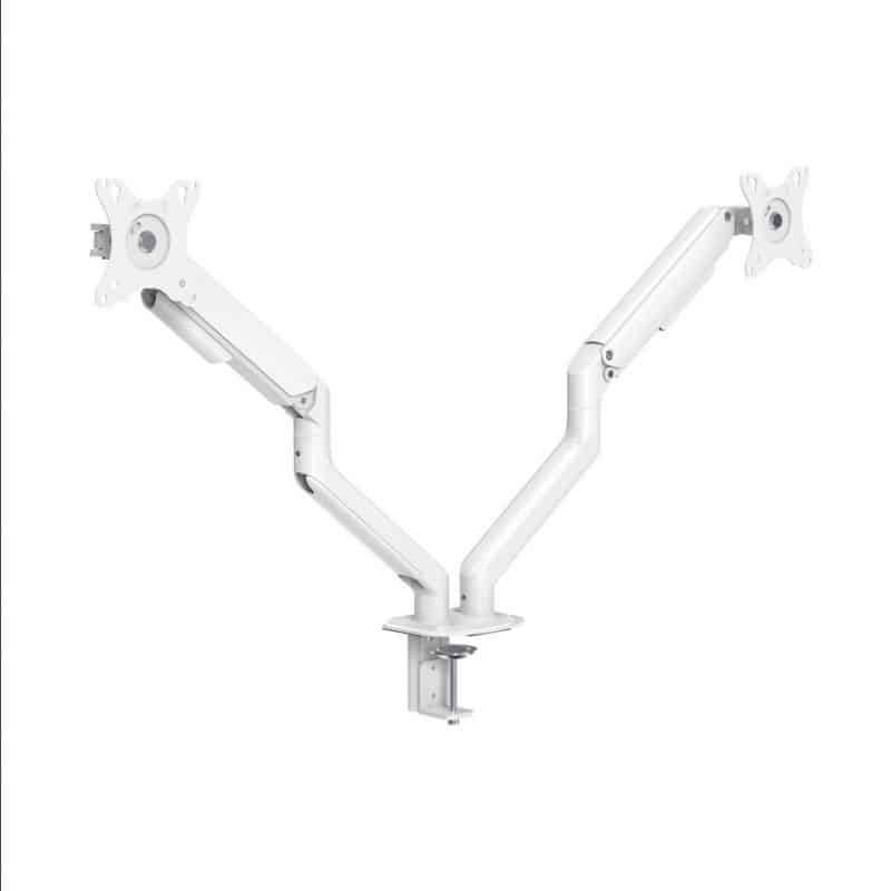 Tooq DB4132TNR-W Desk Mount for 2 Monitors/TVs 17-32" B
