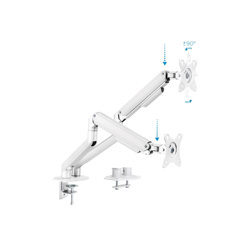 Tooq DB4132TNR-W Desk Mount for 2 Monitors/TVs 17-32" B Tooq DB4132TNR-W Desk Mount for 2 Monitors/TVs 17-32" B