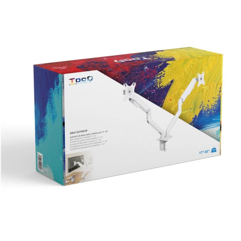 Tooq DB4132TNR-W Desk Mount for 2 Monitors/TVs 17-32" B Tooq DB4132TNR-W Desk Mount for 2 Monitors/TVs 17-32" B