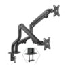 iggual SPMP02 Suporte de braçadeira para 2 monitores 17"-32" pro