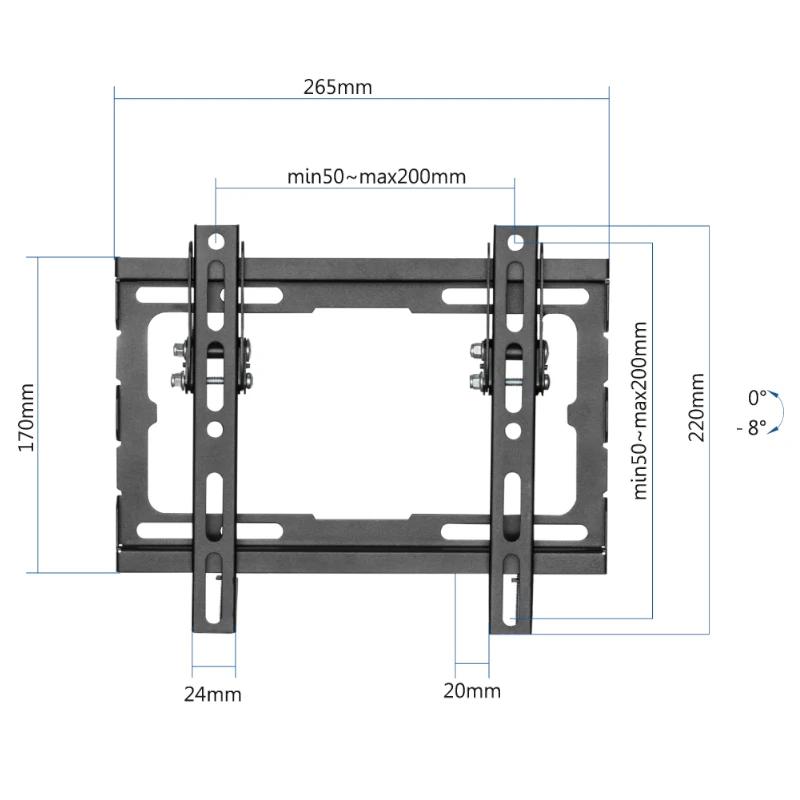 iggual SPTV12 Wall TV Mount 23"-43" 45kg Tilt iggual SPTV12 Wall TV Mount 23"-43" 45kg Tilt