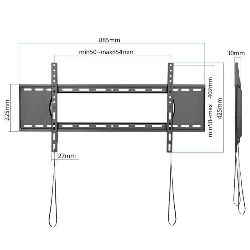iggual SPTV86 Fixed Wall TV Mount 43"-90" 80kg iggual SPTV86 Fixed Wall TV Mount 43"-90" 80kg