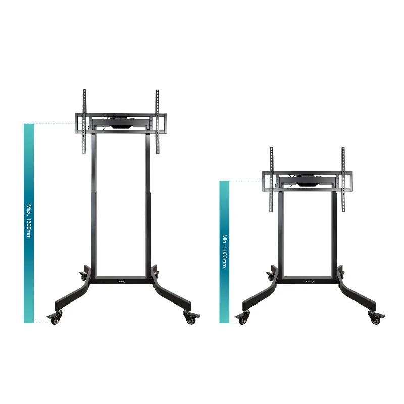 Tooq Electric Floor Stand with Wheels for 55"-100" TVs Tooq Electric Floor Stand with Wheels for 55"-100" TVs