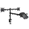 Tooq DB1202TN-B Desk Mount for 2 Screens + Laptop