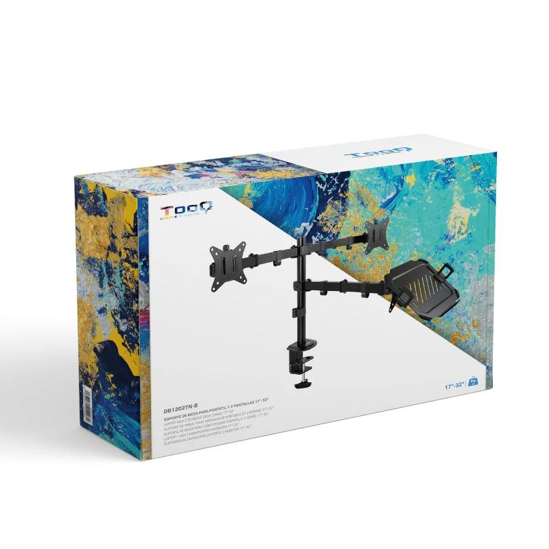 Tooq DB1202TN-B Desk Mount for 2 Screens + Laptop Tooq DB1202TN-B Desk Mount for 2 Screens + Laptop