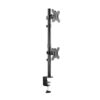 Tooq DB1233TNV-B Vertical Dual Arm Desk Mount