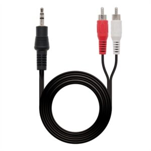 Cabo de Áudio Nanocable, Jack 3.5/M-2xRCA/M 1,5 M
