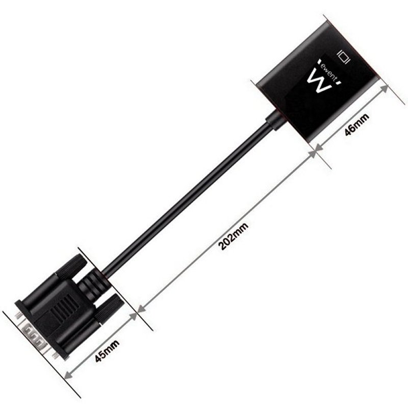 EWENT EW9866 VGA/HDMI Adapter with Audio EWENT EW9866 VGA/HDMI Adapter with Audio