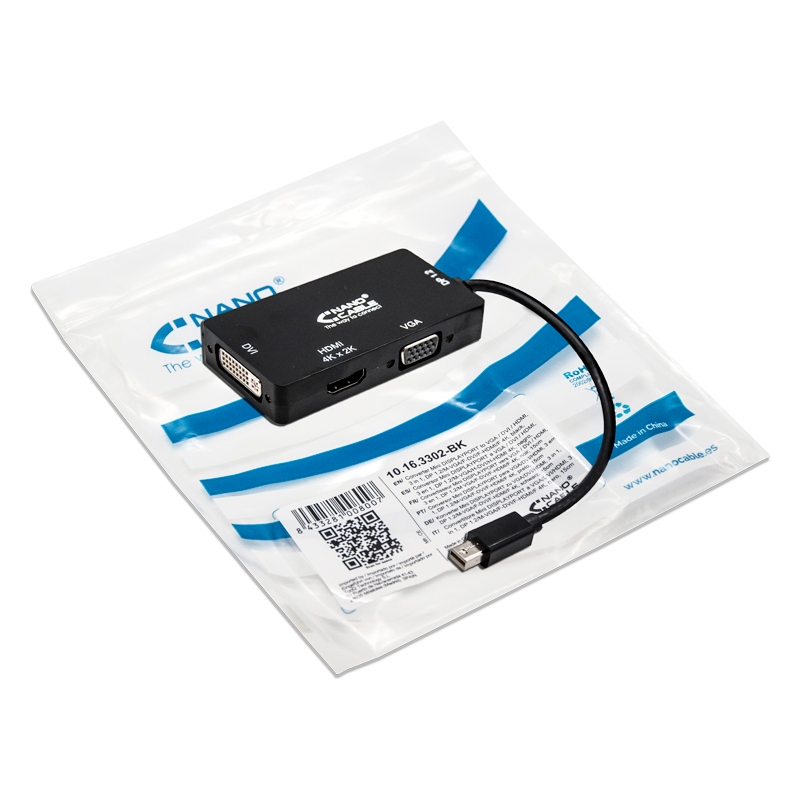 Mini DisplayPort/VGA/DVI/HDMI Converter Cable 3E Mini DisplayPort/VGA/DVI/HDMI Converter Cable 3E