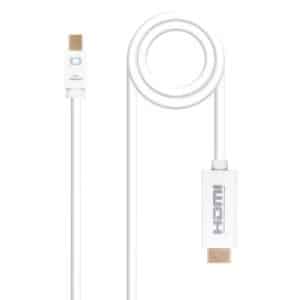 Nanocable Mini DP to HDMI 2m White Converter Cable
