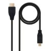 Nanocable Micro HDMI 1.4 A/M-D/M Cable 0.8 M