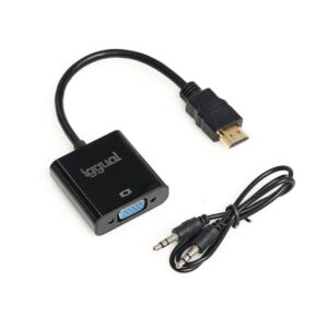 iggual HDMI to VGA + audio (3.5 mm) adapter