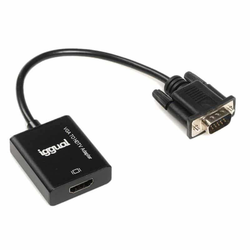 iggual VGA to HDMI Adapter + audio + microUSB iggual VGA to HDMI Adapter + audio + microUSB