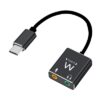 Ewent USB Type C/Jack Audio Adapter Cable