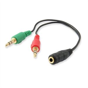Ewent Audio Cable Jack 3.5/H-2 Jack 3.5/M - 0.15m