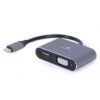 Gembird Adaptador USB Type-C para HDMI/VGA Cinza
