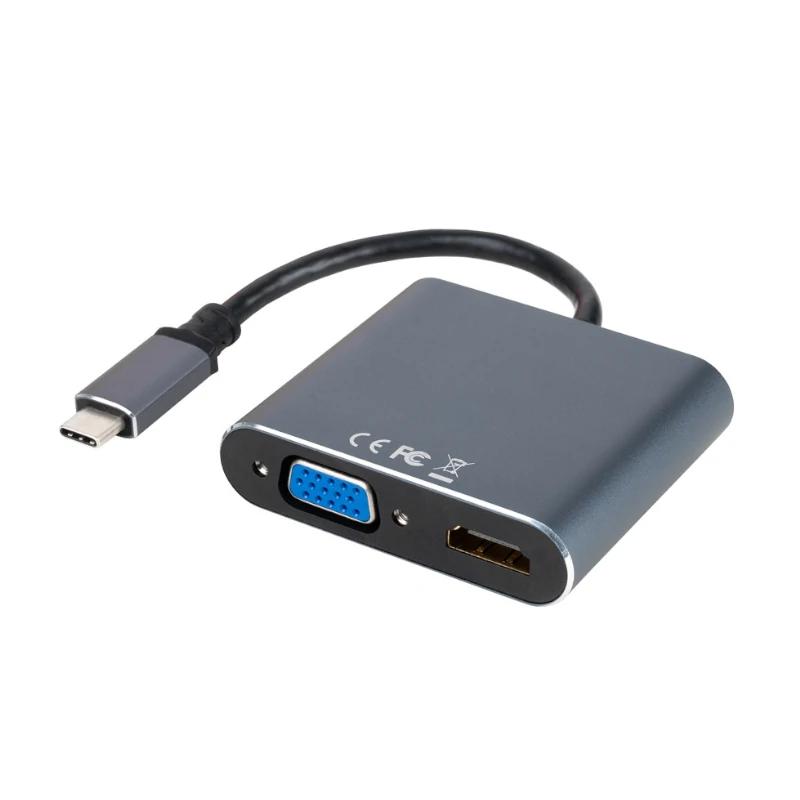 Nanocable Converter USB-C to HDMI/VGA/USB3.0/PD Nanocable Converter USB-C to HDMI/VGA/USB3.0/PD